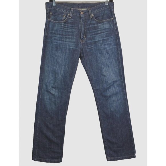 Levis 514 Jeans Men's 34x32 Blue Straight Fit Mid Rise Medium Wash Denim Classic - Picture 1 of 7